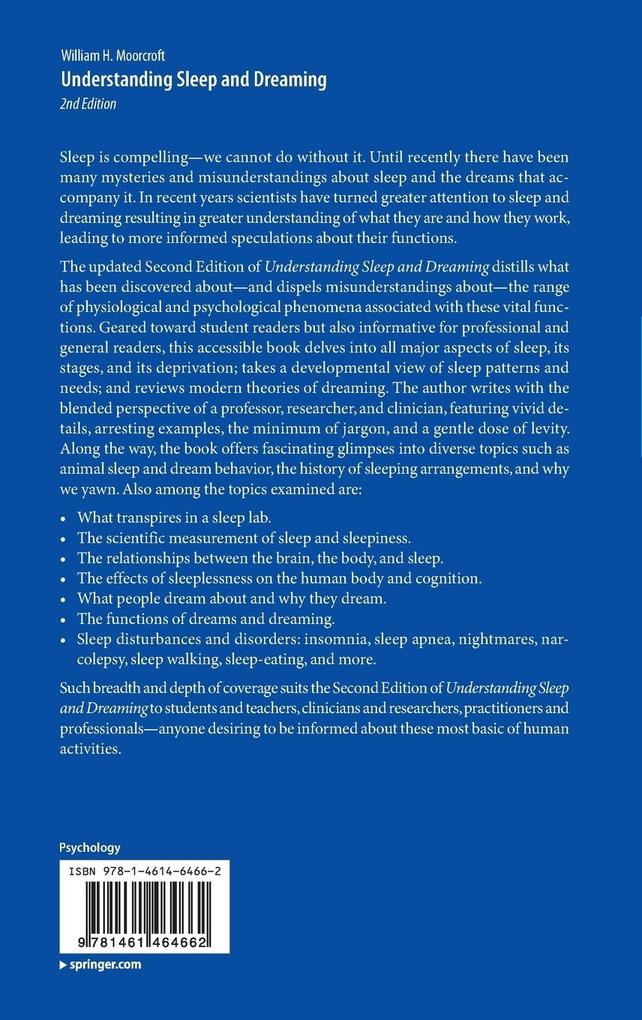 Weitere Ansicht: Understanding Sleep and Dreaming | William H. Moorcroft