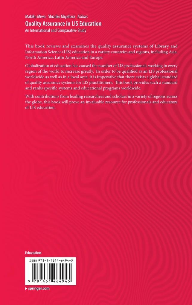 Weitere Ansicht: Quality Assurance in LIS Education