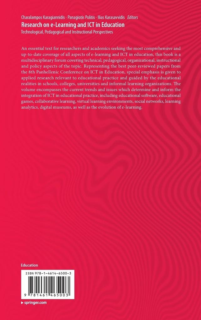 Weitere Ansicht: Research on e-Learning and ICT in Education