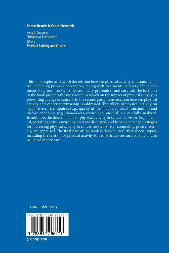 Weitere Ansicht: Physical Activity and Cancer