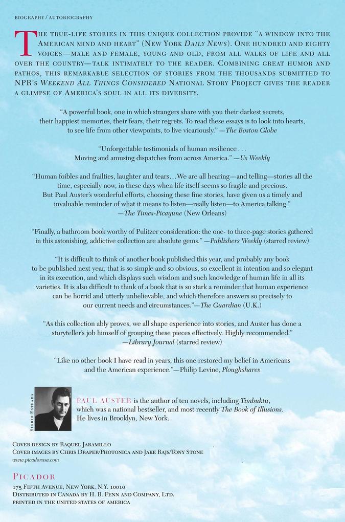 Weitere Ansicht: I Thought My Father Was God | Paul Auster