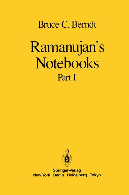 Weitere Ansicht: Ramanujan's Notebooks | Bruce C. Berndt