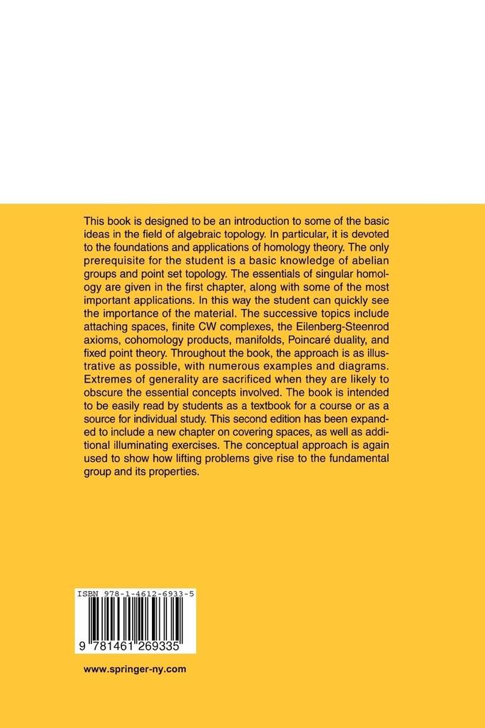 Weitere Ansicht: Homology Theory | James W. Vick