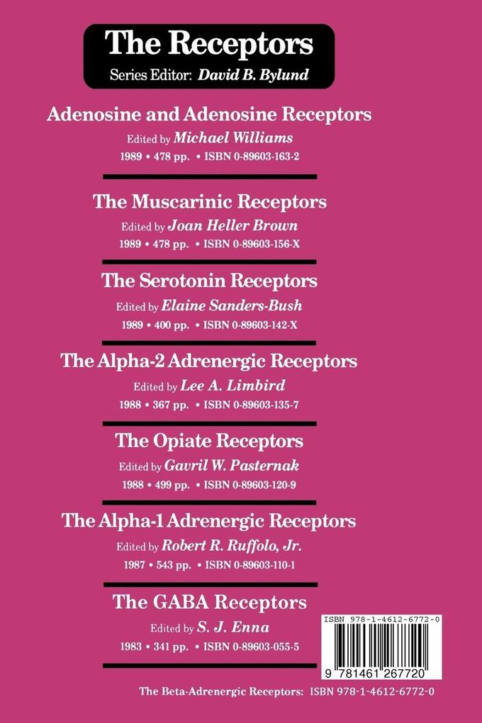 Weitere Ansicht: The Beta-Adrenergic Receptors | John P. Perkins