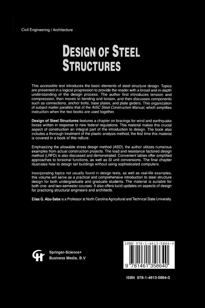 Weitere Ansicht: Design of Steel Structures | Elias G. Abu-Saba