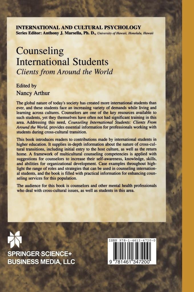 Weitere Ansicht: Counseling International Students | Nancy Marie Arthur