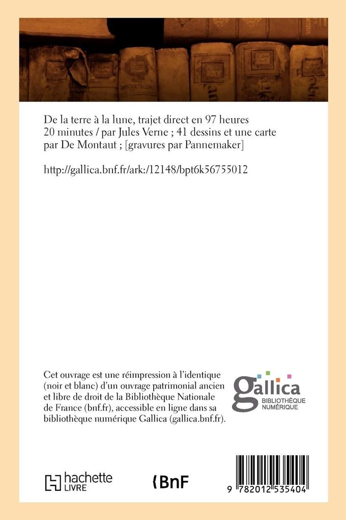 Weitere Ansicht: de la Terre À La Lune, Trajet Direct En 97 Heures 20 Minutes (Éd.1882) | Jules Verne