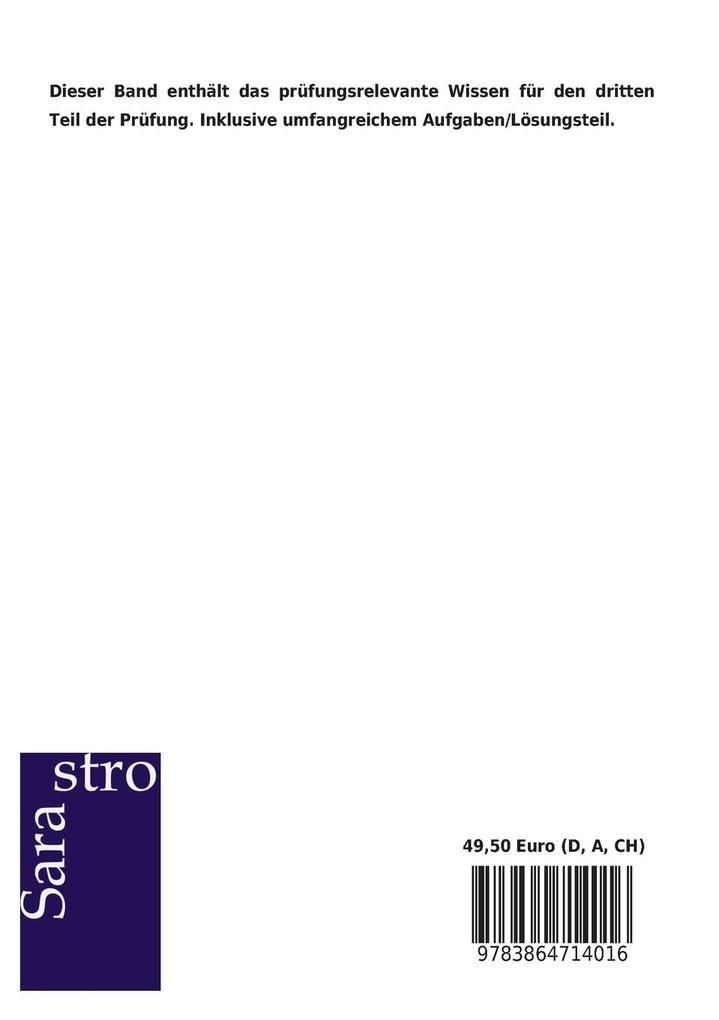 Weitere Ansicht: Sattlermeister - Das prüfungsrelevante Wissen | Hrsg. Sarastro GmbH, Sarastro Verlag