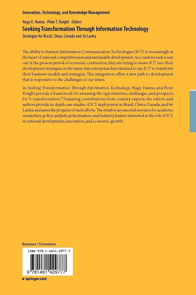 Weitere Ansicht: Seeking Transformation Through Information Technology
