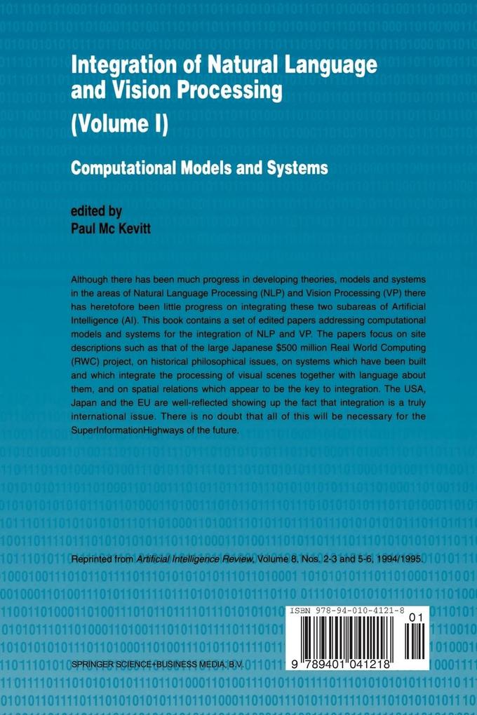 Weitere Ansicht: Integration of Natural Language and Vision Processing