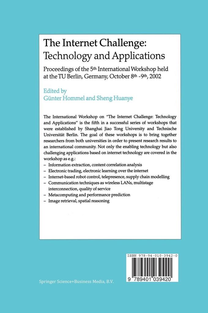 Weitere Ansicht: The Internet Challenge: Technology and Applications