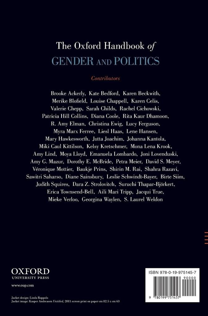 Weitere Ansicht: Oxford Handbook of Gender and Politics
