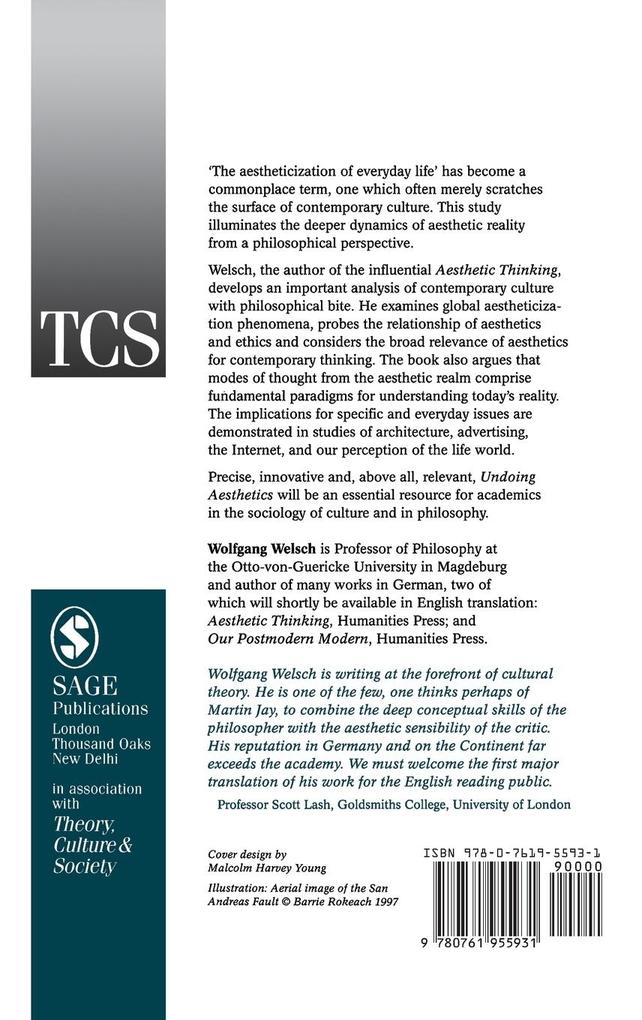 Weitere Ansicht: Undoing Aesthetics | Wolfgang Welsch, Andrew Inkpin