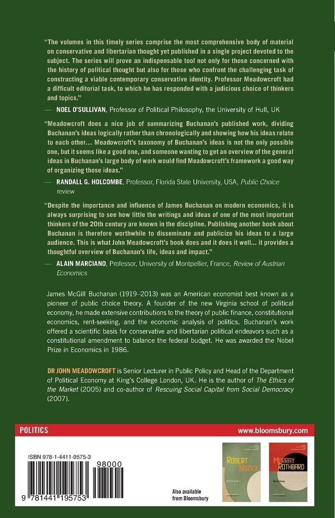 Weitere Ansicht: James M. Buchanan | John Meadowcroft