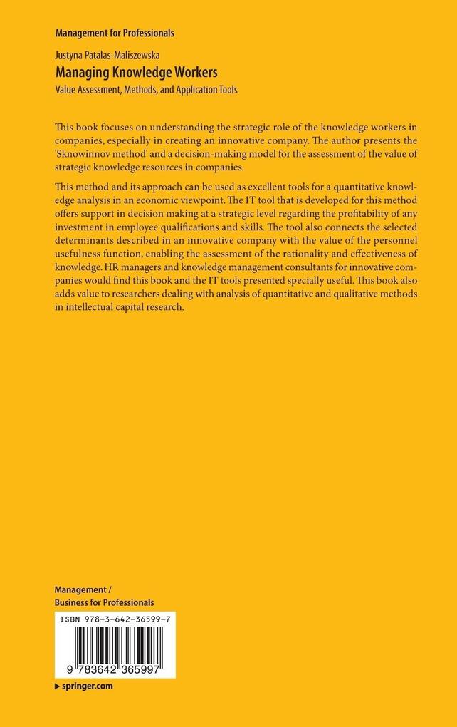 Weitere Ansicht: Managing Knowledge Workers | Justyna Patalas-Maliszewska
