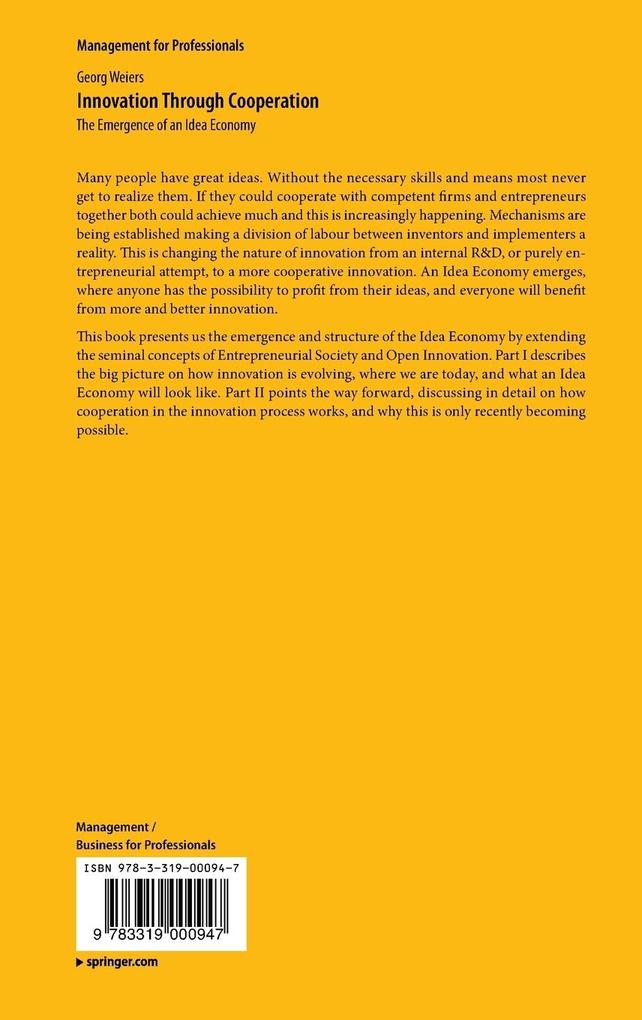 Weitere Ansicht: Innovation Through Cooperation | Georg Weiers