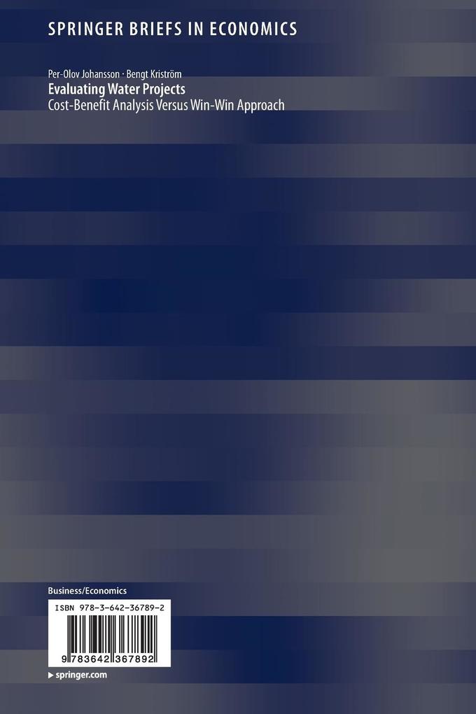 Weitere Ansicht: Evaluating Water Projects | Per-Olov Johansson, Bengt Kriström