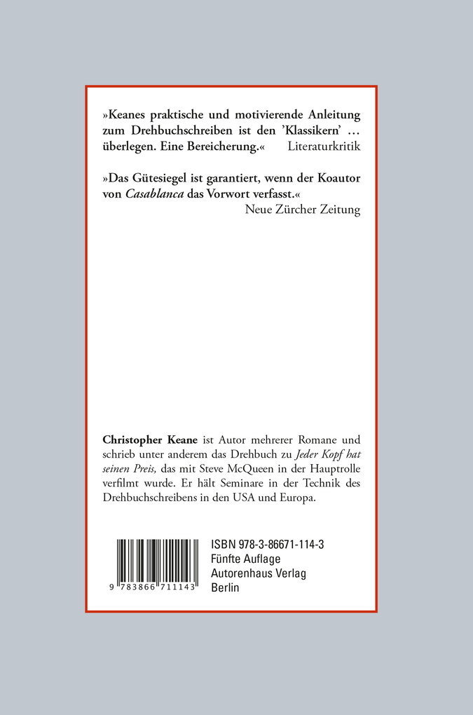Weitere Ansicht: Schritt für Schritt zum erfolgreichen Drehbuch | Christopher Keane
