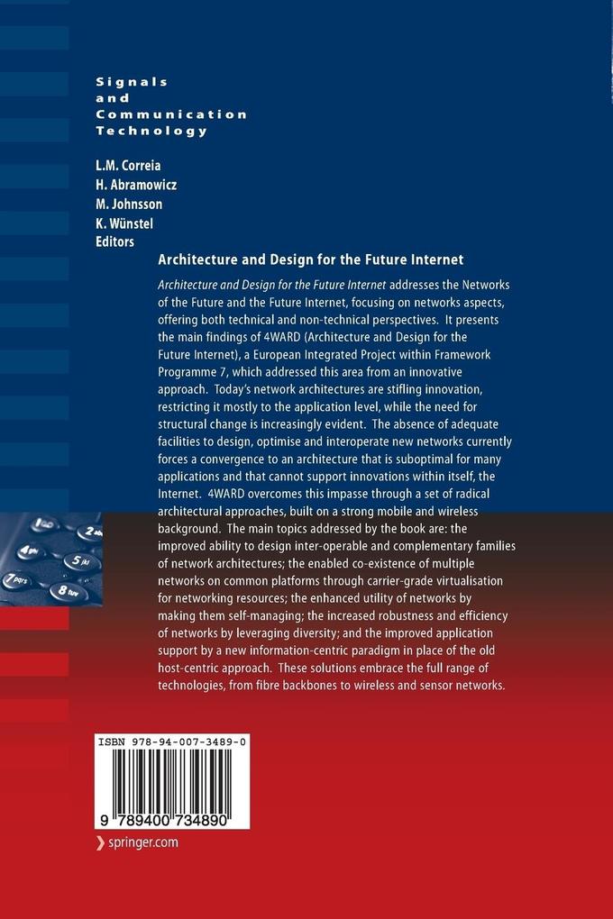 Weitere Ansicht: Architecture and Design for the Future Internet