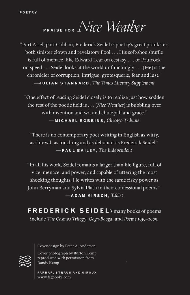 Weitere Ansicht: Nice Weather | Frederick Seidel