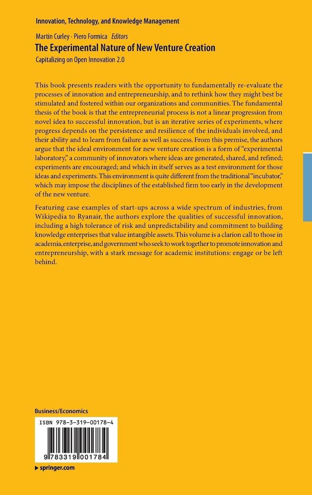 Weitere Ansicht: The Experimental Nature of New Venture Creation
