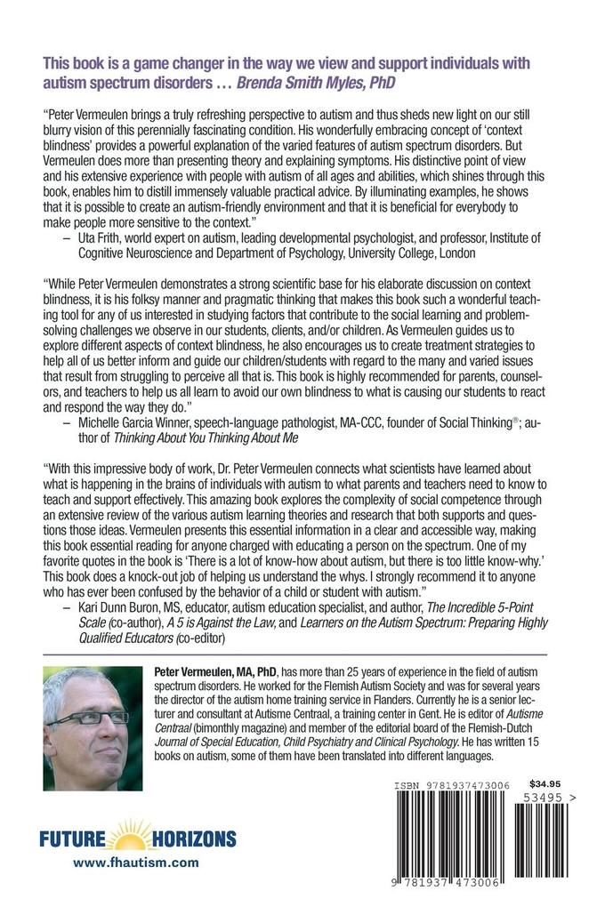 Weitere Ansicht: Autism as Context Blindness | Peter Vermeulen