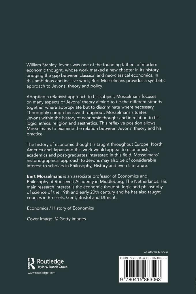 Weitere Ansicht: William Stanley Jevons and the Cutting Edge of Economics | Bert Mosselmans
