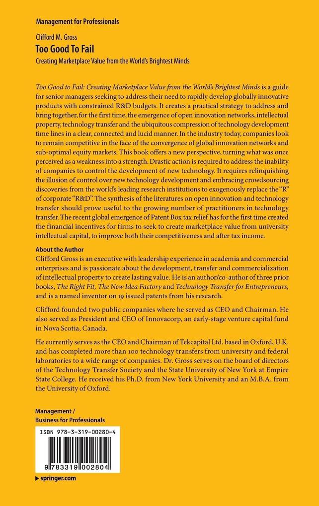 Weitere Ansicht: Too Good To Fail | Clifford M. Gross