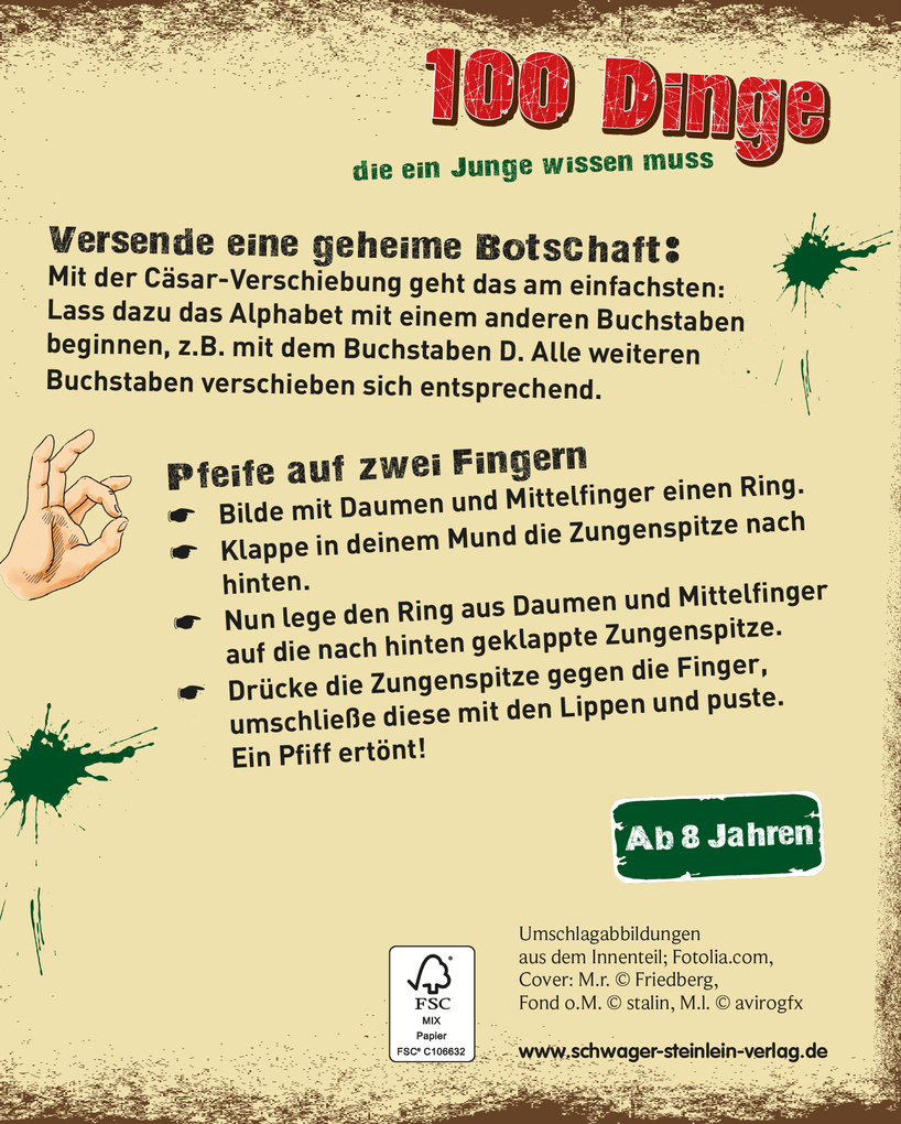 Weitere Ansicht: 100 Dinge die ein Junge wissen muss | Philip Kiefer, Schwager & Steinlein Verlag