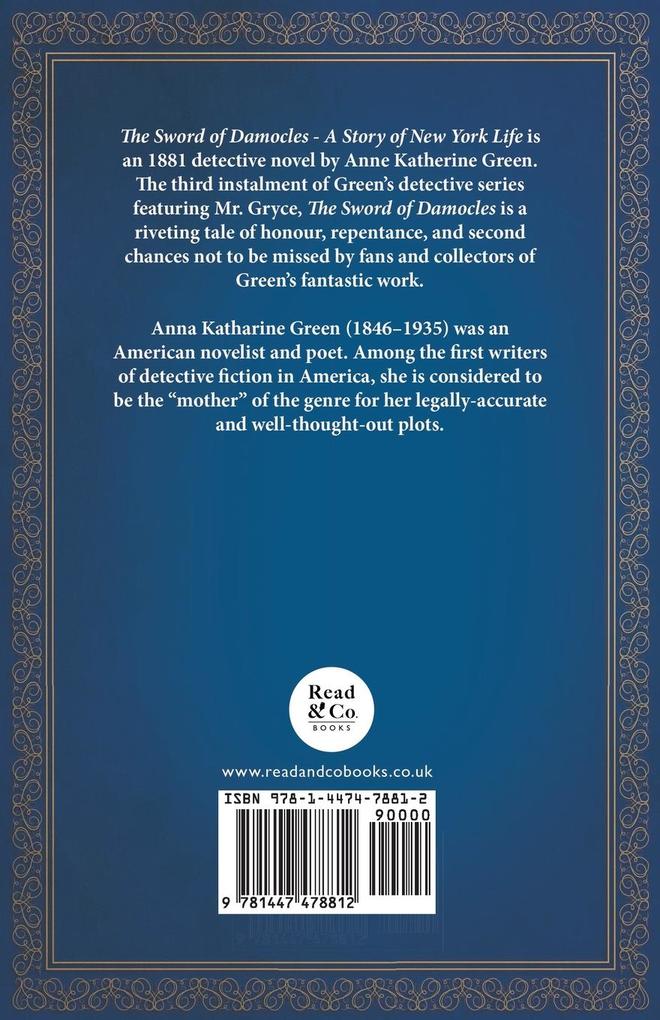 Weitere Ansicht: The Sword of Damocles - A Story of New York Life | Anna Katharine Green