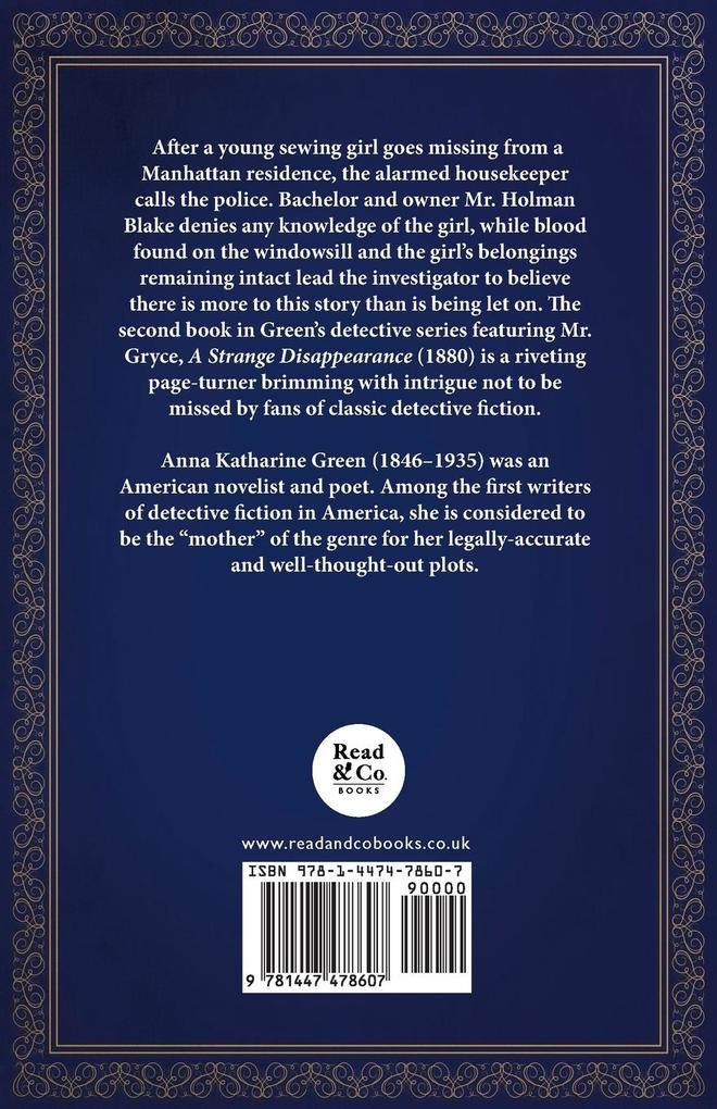 Weitere Ansicht: A Strange Disappearance | Anna Katharine Green
