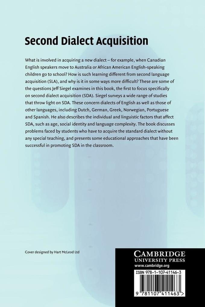Weitere Ansicht: Second Dialect Acquisition | Jeff Siegel