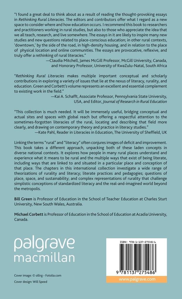 Weitere Ansicht: Rethinking Rural Literacies | Michael Corbett