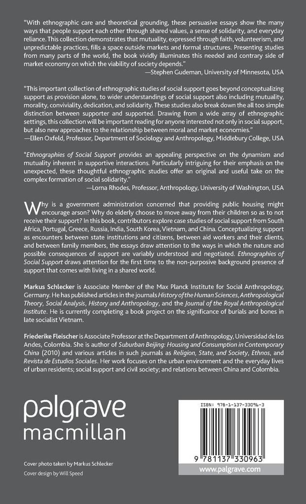 Weitere Ansicht: Ethnographies of Social Support | Markus Schlecker, Friederike Fleischer