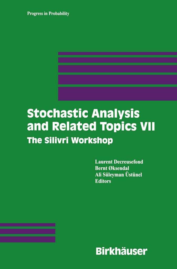 Produktbild: Stochastic Analysis and Related Topics VII