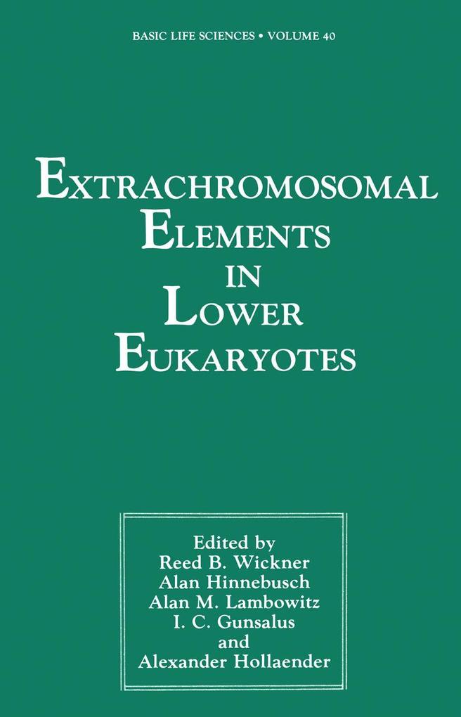 Produktbild: Extrachromosomal Elements in Lower Eukaryotes