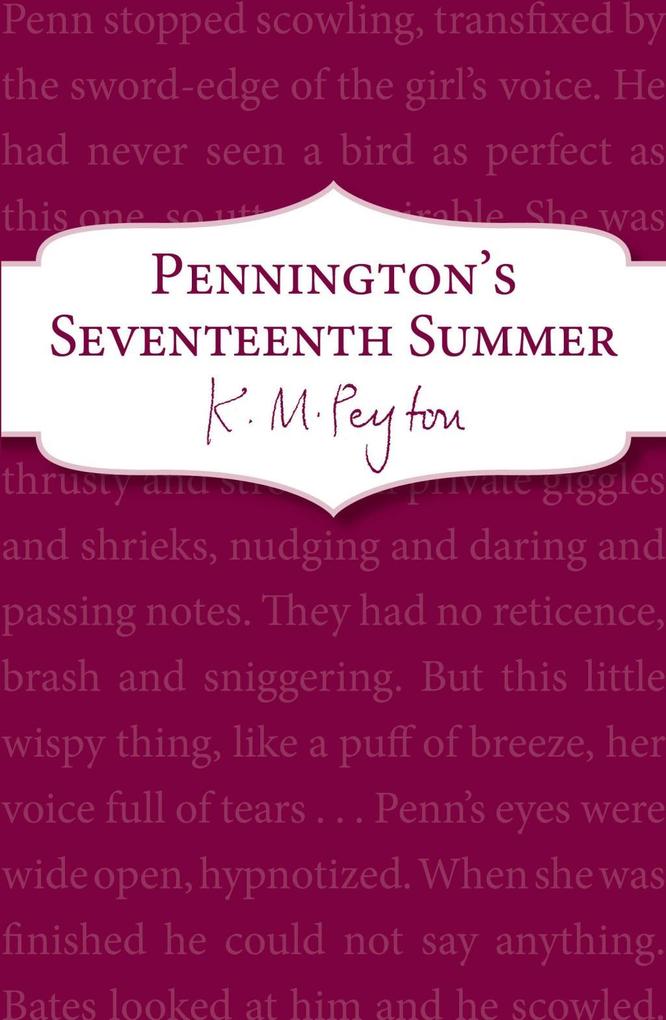 Produktbild: Pennington's Seventeenth Summer | K M Peyton