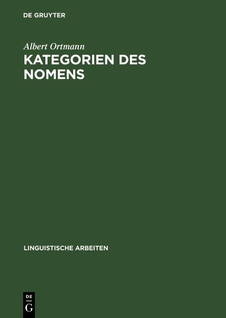 Produktbild: Kategorien des Nomens | Albert Ortmann