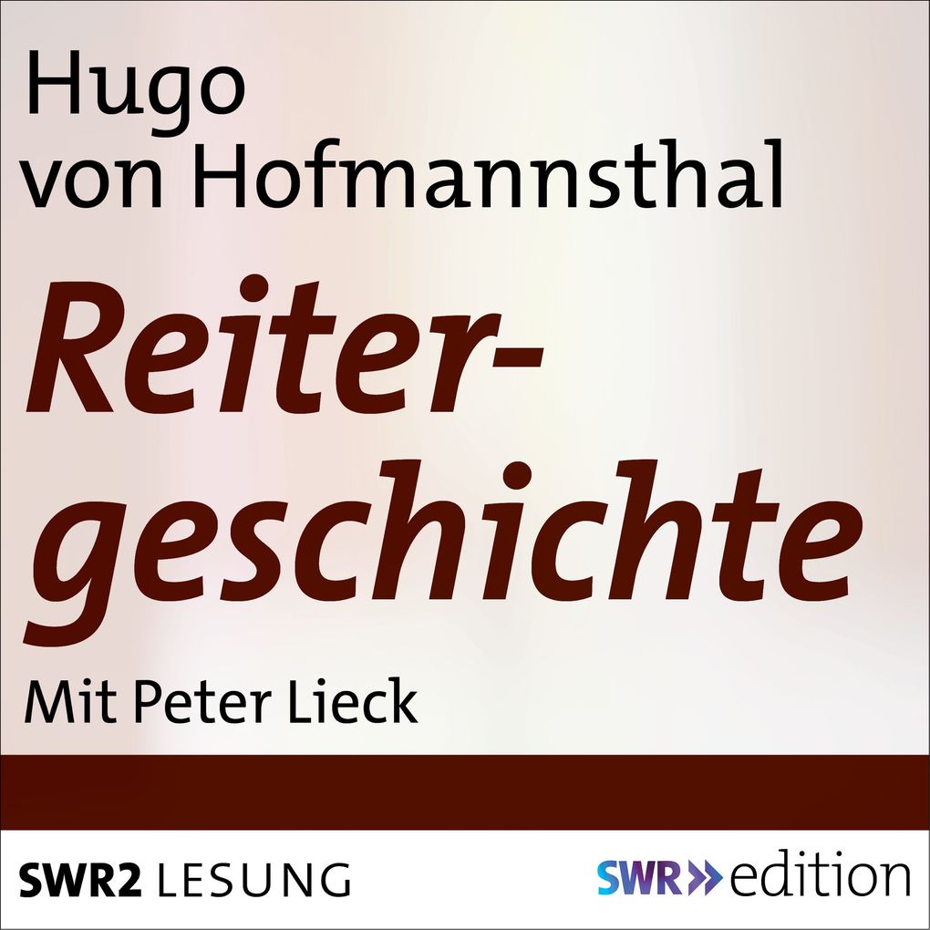 Produktbild: Reitergeschichte | Hugo von Hofmannsthal