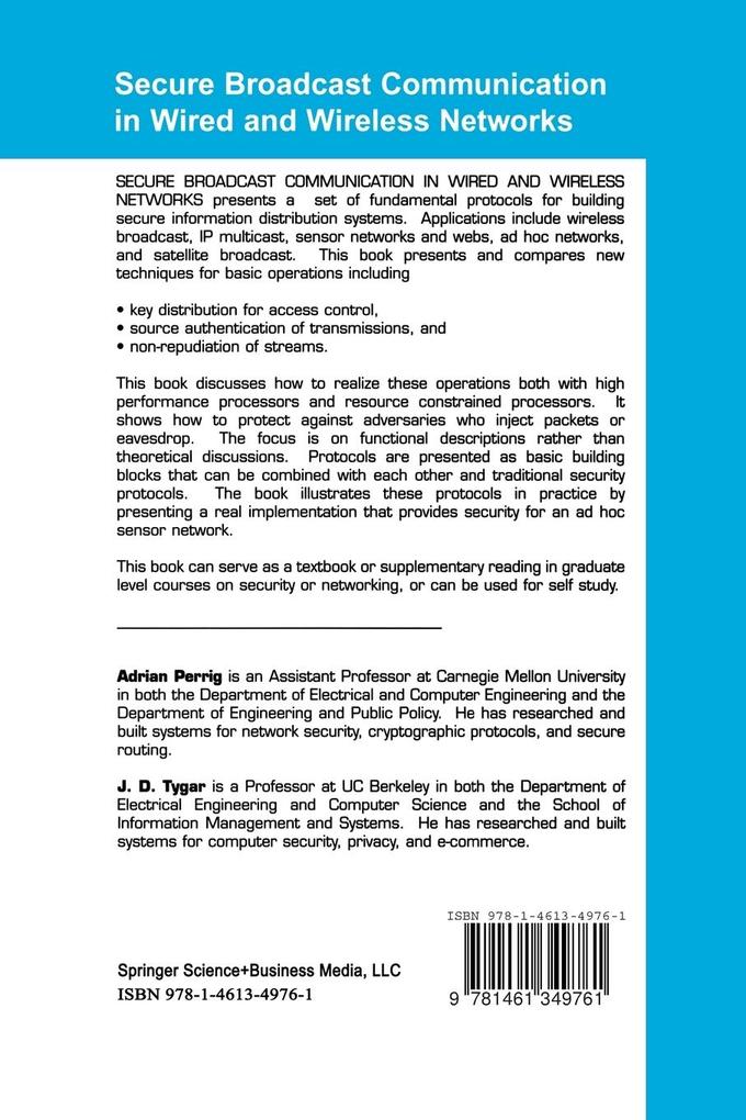 Weitere Ansicht: Secure Broadcast Communication | Adrian Perrig, J. D. Tygar