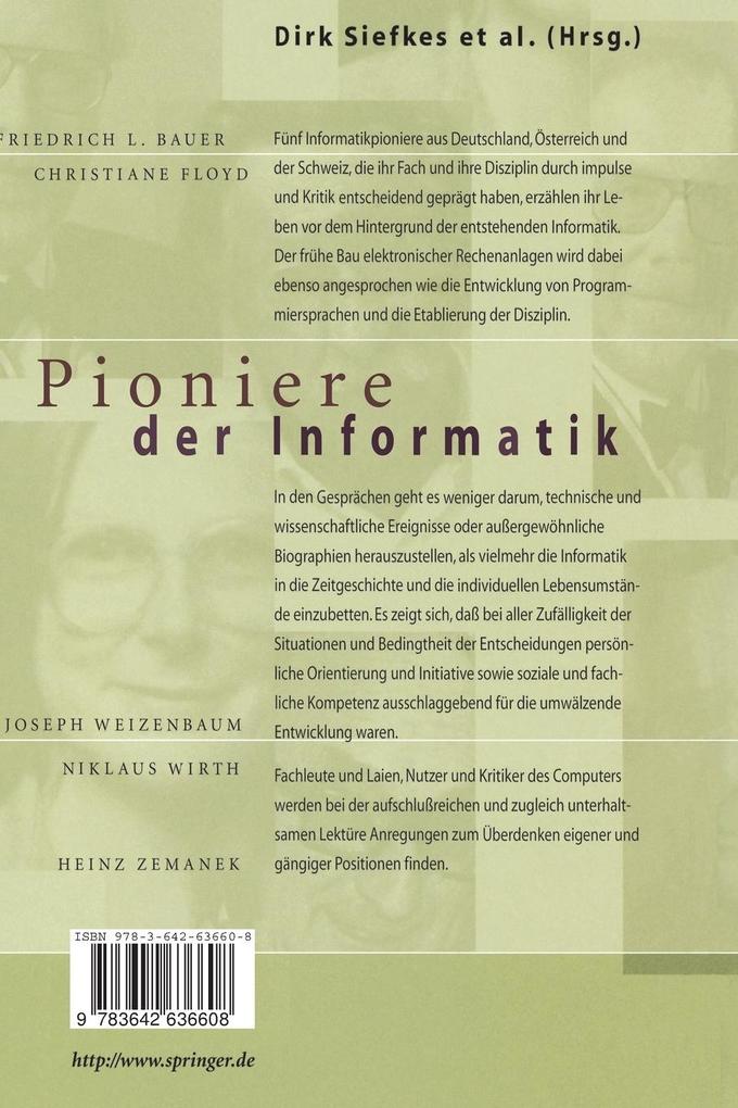Weitere Ansicht: Pioniere der Informatik | W. Brauer