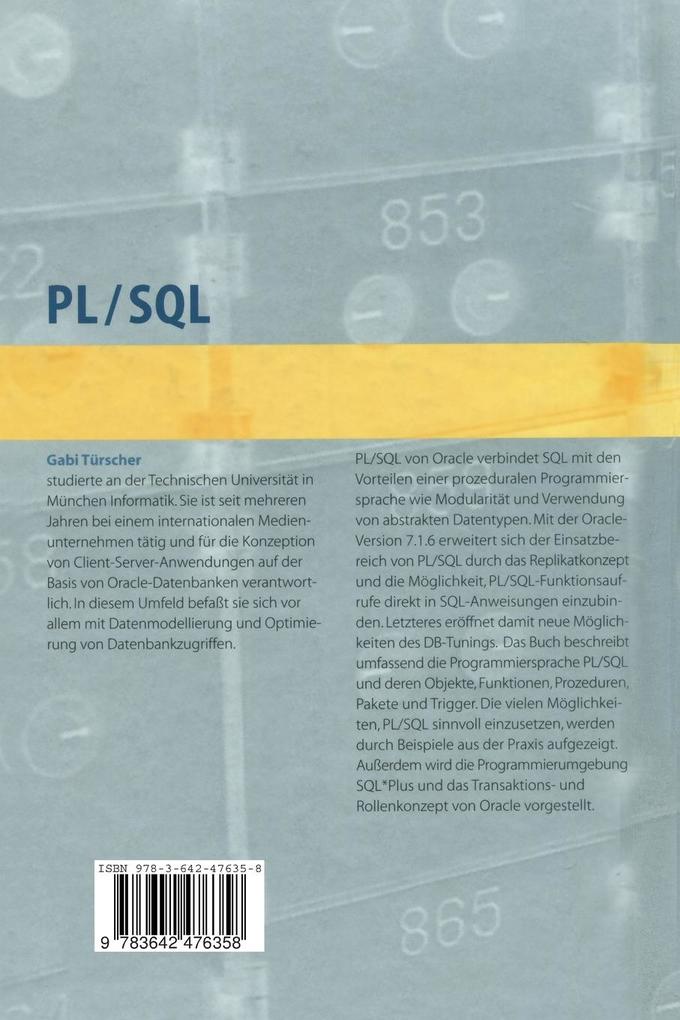 Weitere Ansicht: PL/SQL | Gabi Türscher