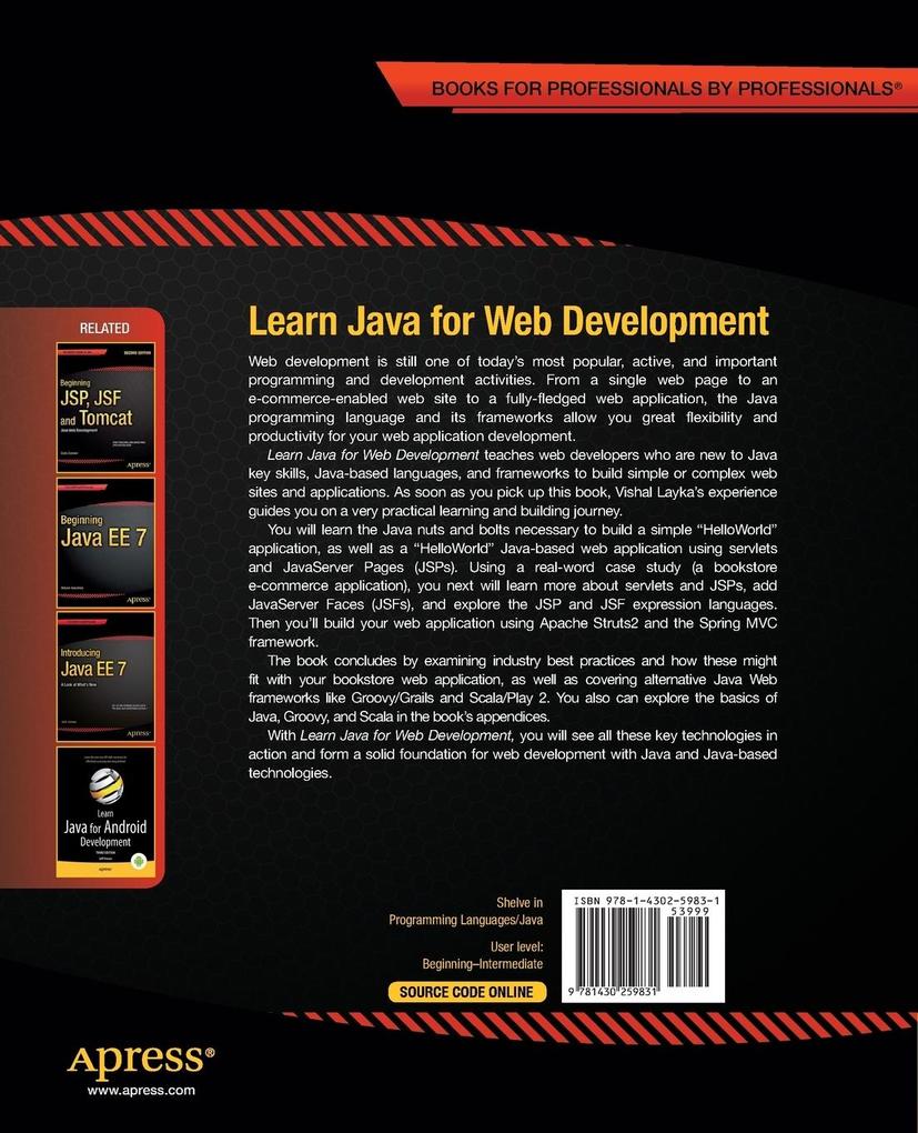 Weitere Ansicht: Learn Java for Web Development | Vishal Layka
