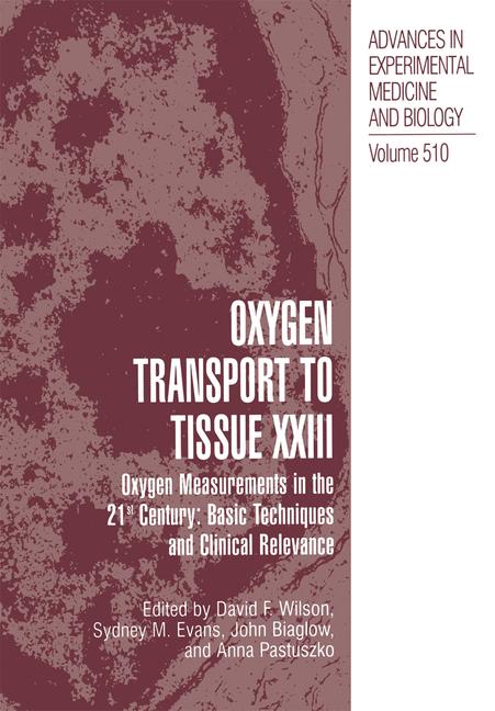 Weitere Ansicht: Oxygen Transport To Tissue XXIII