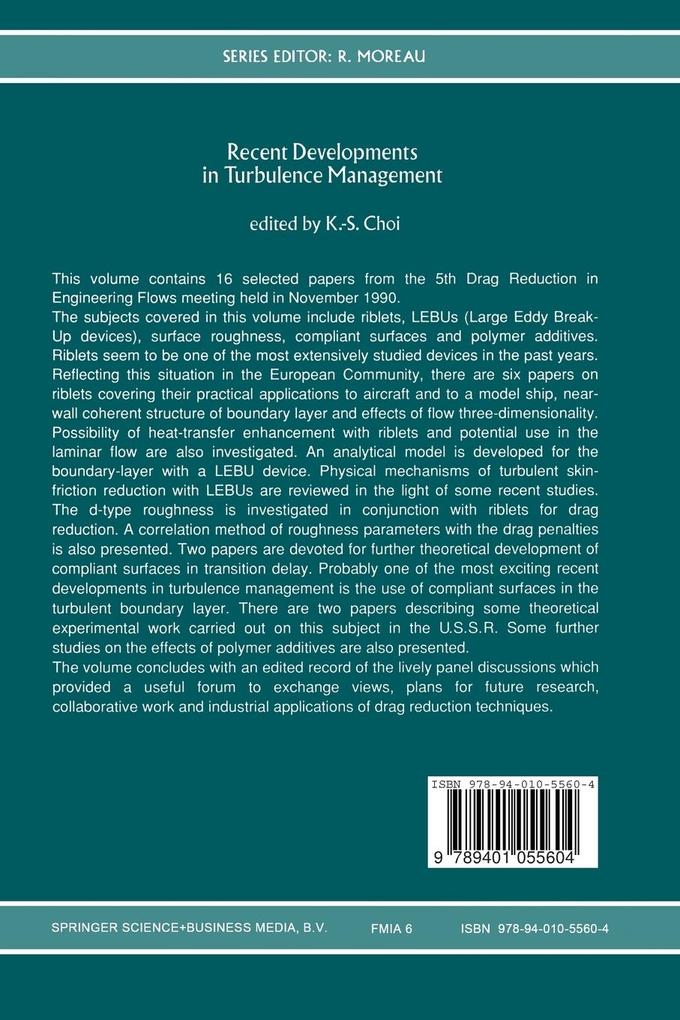 Weitere Ansicht: Recent Developments in Turbulence Management