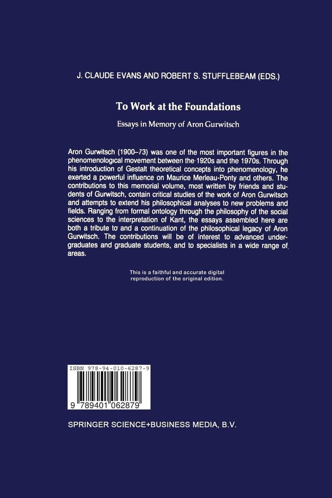 Weitere Ansicht: To Work at the Foundations
