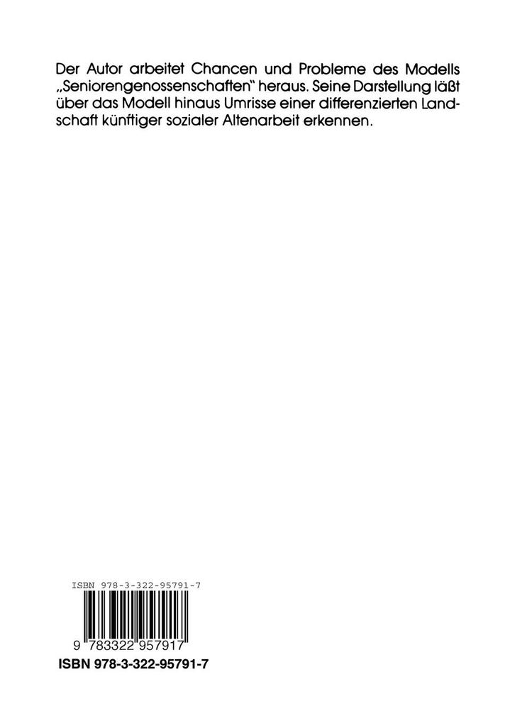 Weitere Ansicht: Seniorengenossenschaften | Ulrich Otto