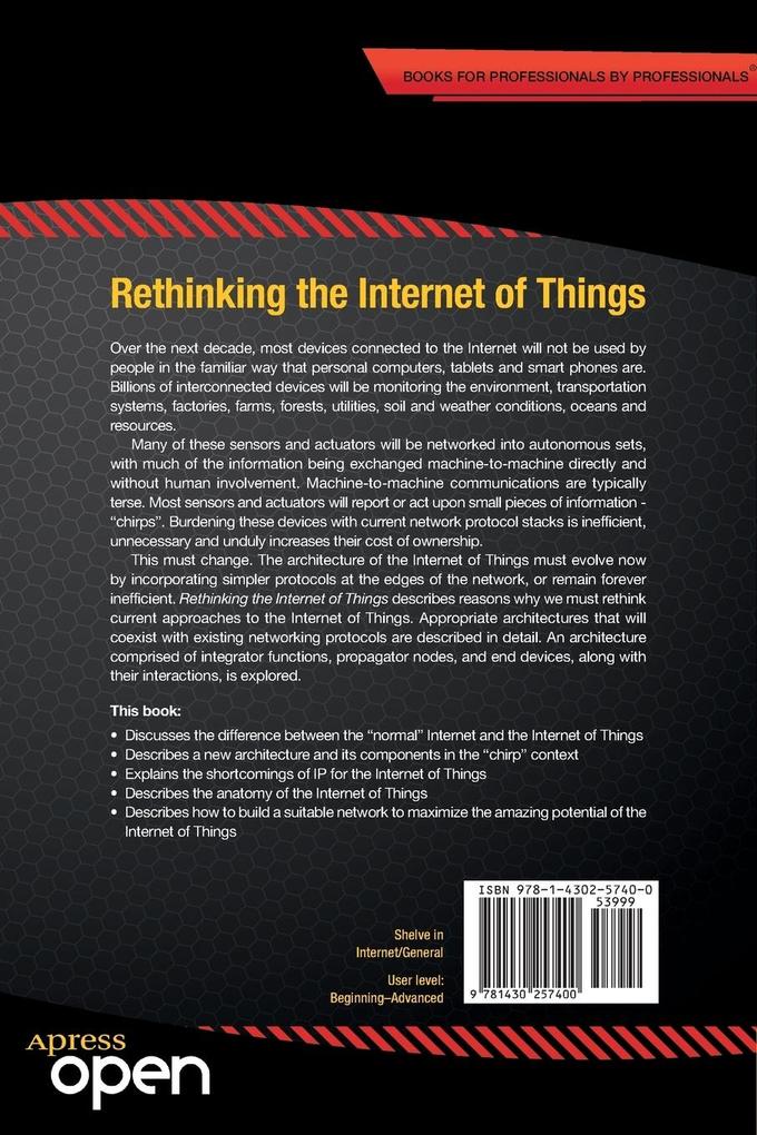 Weitere Ansicht: Rethinking the Internet of Things | Francis daCosta, Byron Henderson