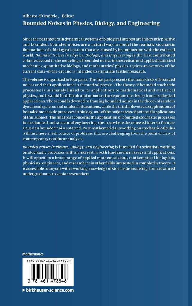 Weitere Ansicht: Bounded Noises in Physics, Biology, and Engineering