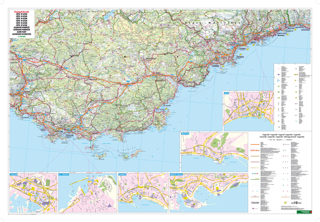 Weitere Ansicht: Cote d' Azur 1 : 150 000